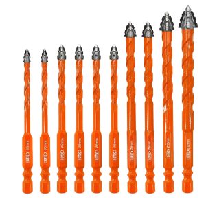 BGTEC Carbide Masonry Drill Bits Set Precision Universal-0