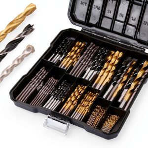 Sainty Sumex Drill Bit Set 140 Pieces Titanium Masonry Wood-0