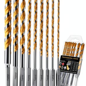Faqeegi Masonry Drill Bits Ultra Fine Carbide 10 Piece Set-0