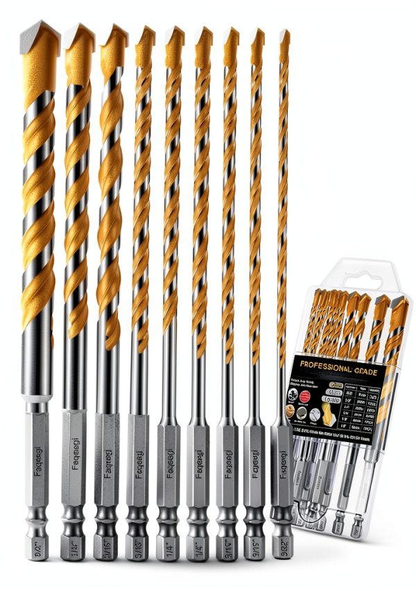 Faqeegi Masonry Drill Bits Ultra Fine Carbide 10 Piece Set-0