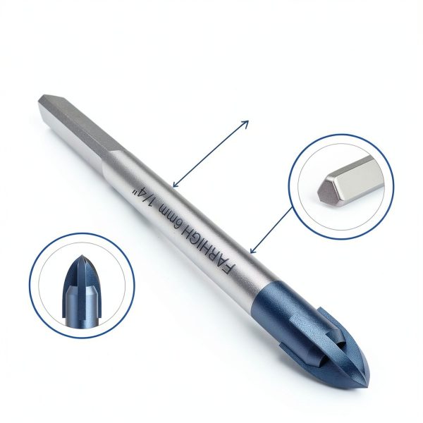 Farhigh Cross Drill Bit Set 10 Pcs Tungsten Carbide Tips-3
