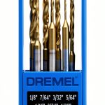 Dremel Drill Bits Set Titanium Coated Wood Plastic Metal-0