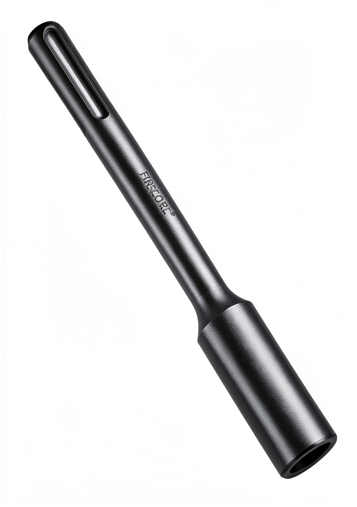 Firecore SDS Max ground rod driver bit in use on a construction site