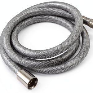 Kingston Brass Faucet Spray Hose PVC Gray Chrome 60 Inch-0