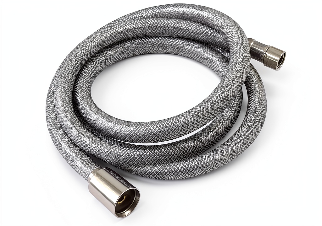 'Kingston Brass Faucet Spray Hose installed in a modern kitchen sink'