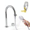 Xiuouix Faucet Spray Hose White PVC ABS Flexible Kitchen-2
