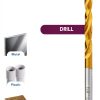 Dremel Drill Bits Set Titanium Coated Wood Plastic Metal-2