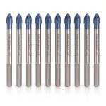 Farhigh Cross Drill Bit Set 10 Pcs Tungsten Carbide Tips-0