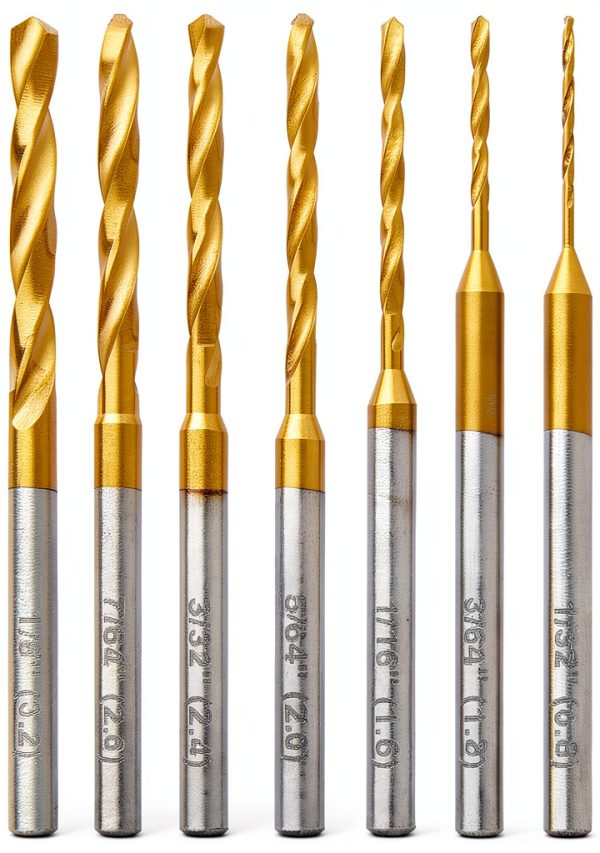 Dremel Drill Bits Set Titanium Coated Wood Plastic Metal-1