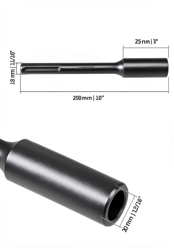 Firecore SDS Max Ground Rod Driver Bit Forged Steel 20-4