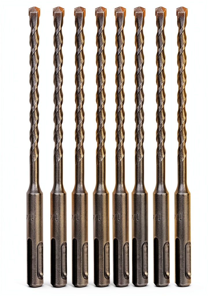 'Sabre Tools SDS Plus drill bits in use on concrete surface'
