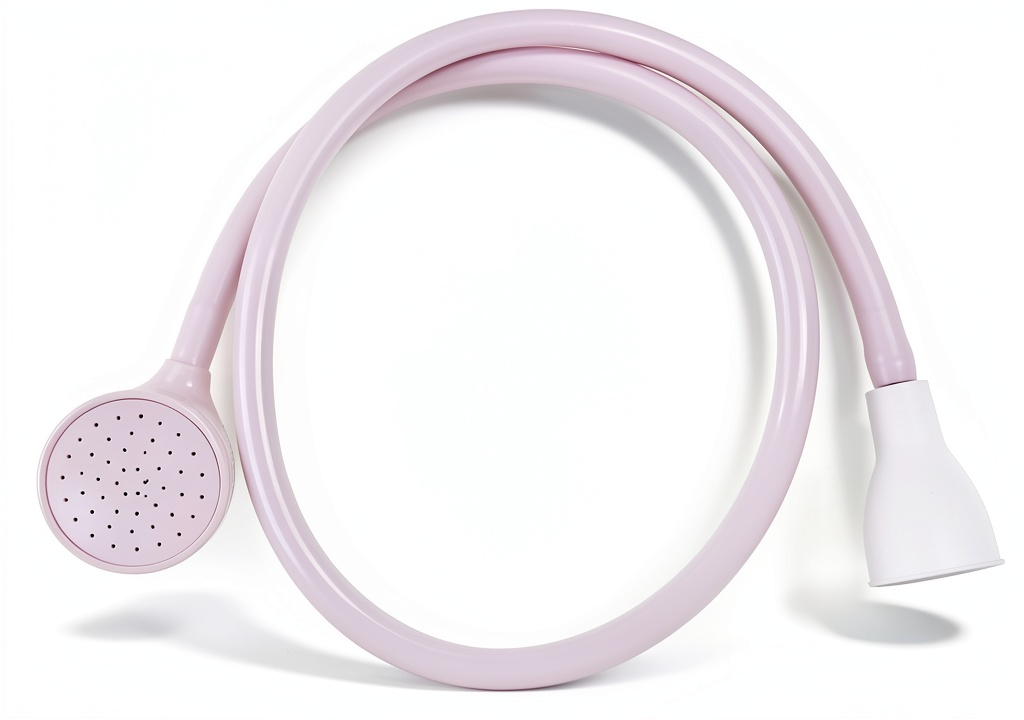Flexible shower sprayer in use