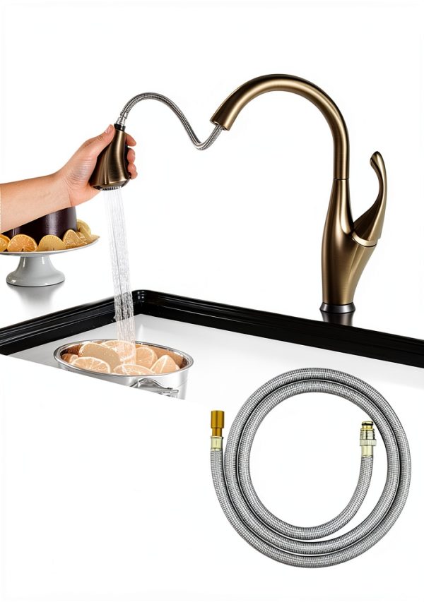 Delta Faucet Replacement Hose Brass Nylon 59in-4