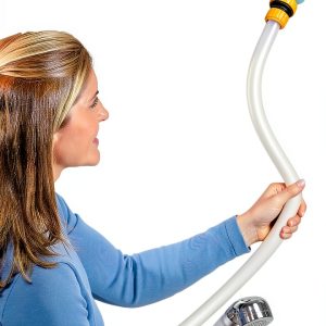 Zhongpu Reach Silicone Shower Hose 6ft White Faucet Spray Attachment-0