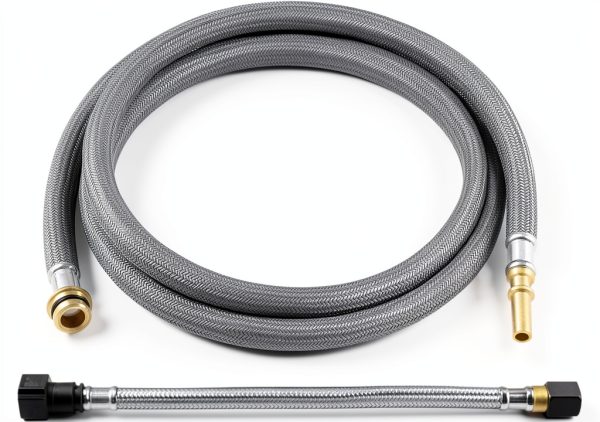 Grandiance Pull-out Kitchen Faucet Hose 59in Gray with Quick Connector-0