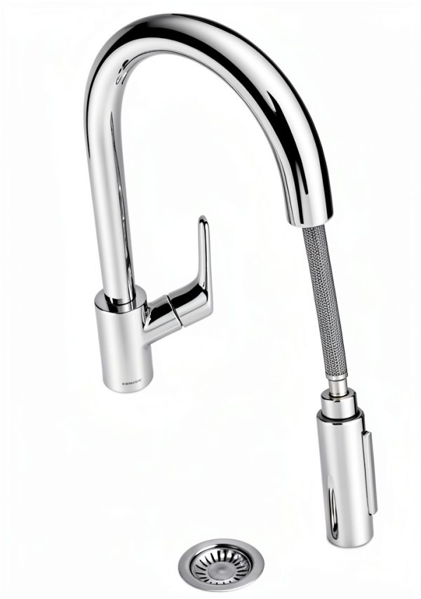 Awelife 59 Inch Kitchen Faucet Pull-Down Hose Gray NSF Certified TPV-4