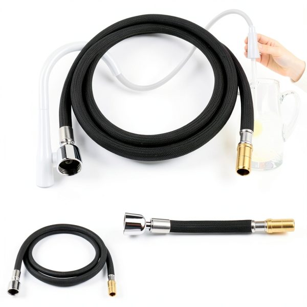 Grandiance Faucet Spray Hose Kit K-1219935-BC Chrome 67in Nylon-1