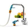 Zhongpu Reach Silicone Shower Hose 6ft White Faucet Spray Attachment-4
