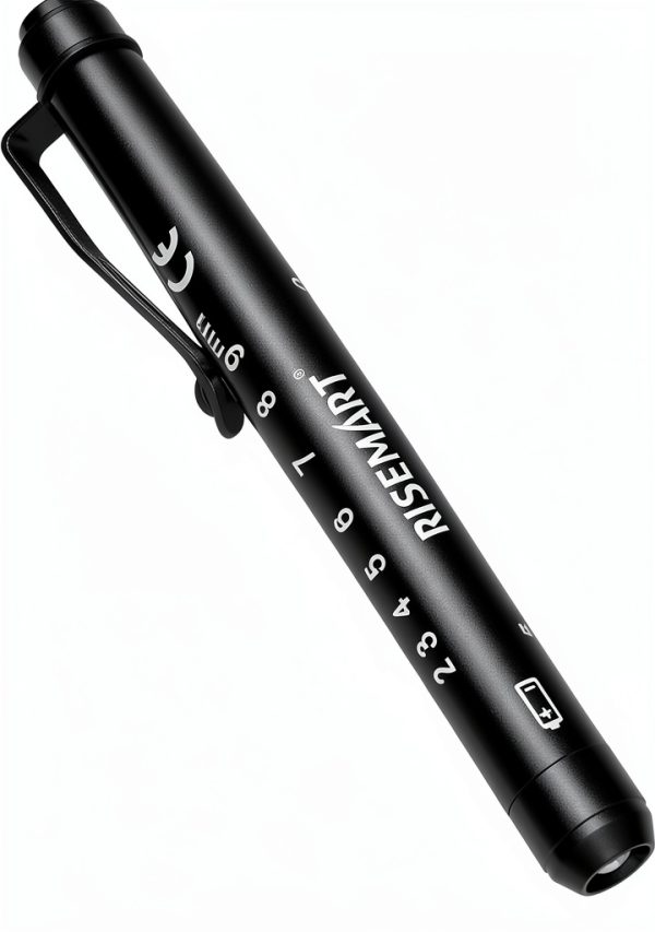 Pen Light RISEMART RMPL-B-101202 with Pupil Gauge and 5cm Ruler-0