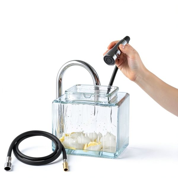 Grandiance Faucet Spray Hose Kit K-1219935-BC Chrome 67in Nylon-5