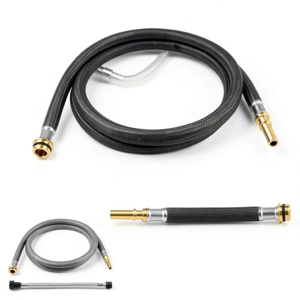 Grandiance Pull-out Kitchen Faucet Hose 59in Gray with Quick Connector-2