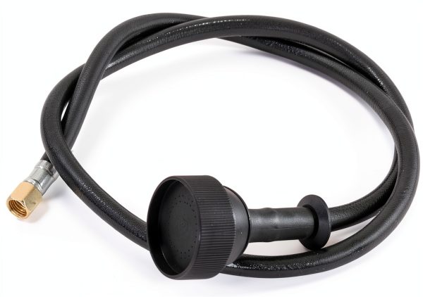 Berkeley Compact Round Faucet Spray Hose 4ft Black Lightweight-4