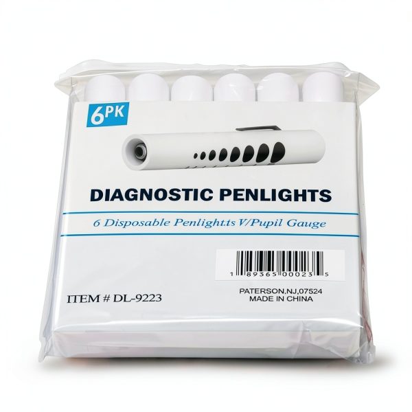 LED Pen Light Novamedic 6 Pack Disposable with Pupil Gauge White-4