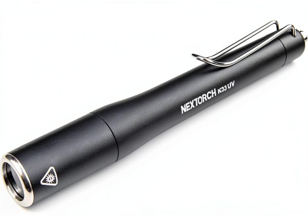 NEXTORCH K33 UV Pen Light, 365 nm Black Light Rechargeable Pocket Flashlight with Black Glass Filter & 1300 mW for Resin, Pet Urine Detection, Evidence Collection, Authentication, Hygiene Inspection-0