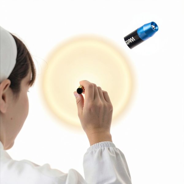 Weltool M6-BL EMS Medical Penlight Soft Light with Pupil Gauge for ENT-5