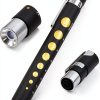 Nurse Penlight AAProTools LED Pen Light with Pupil Gauge Black Steel-0