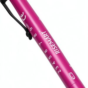 Pen Light RISEMART Medical Pen Light with Pupil Gauge and Ruler Pink-0