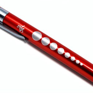 Penlight A2ZSCILAB Medical Aluminum LED Pen Light with Pupil Gauge Red-0