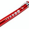 Penlight A2ZSCILAB Medical Aluminum LED Pen Light with Pupil Gauge Red-1
