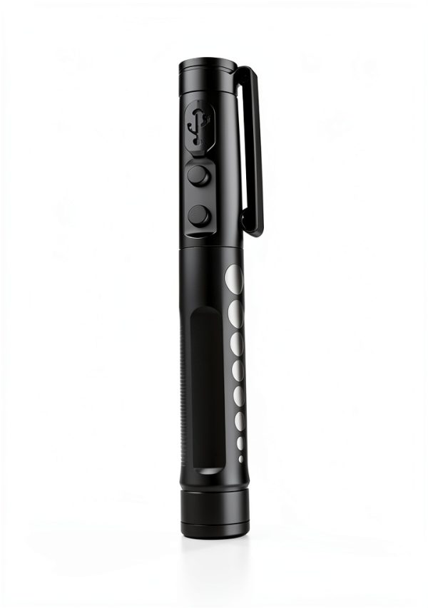 Pen Light for Nurse, Rechargeable LED Medical PenLight, Warm/Cool White & Stepless Dimming, Portable Medical PenLight for Nurse, Doctor, First Aid, EMT, Nursing,Nursing Student (Black)-0