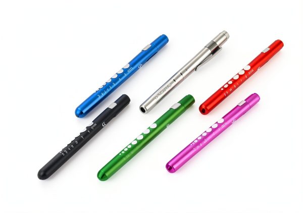 Katartizo Green Pen Light with LED Pupil Gauge Reusable Penlight-3