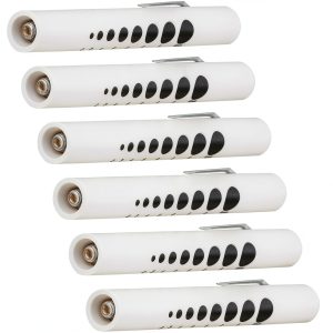 LED Pen Light Novamedic 6 Pack Disposable with Pupil Gauge White-0