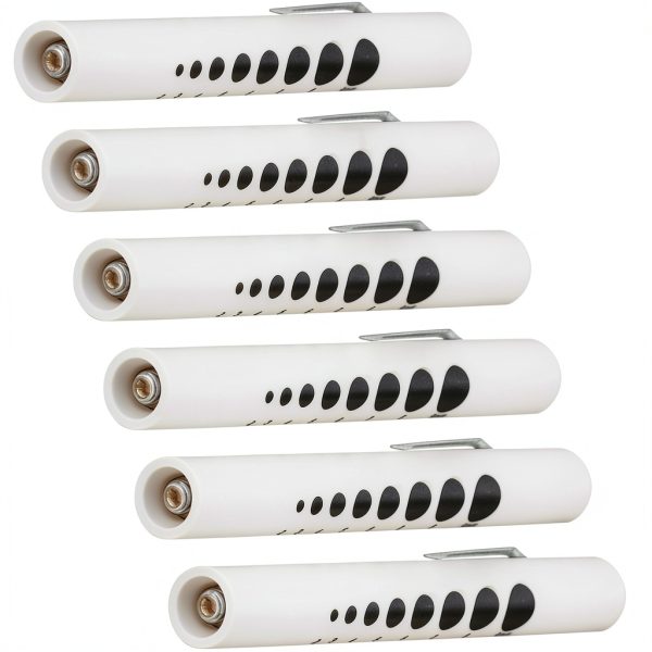 LED Pen Light Novamedic 6 Pack Disposable with Pupil Gauge White-0