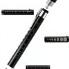 Pen Light 2 Pack Adjustable LED for Nurses Doctors Green Black 2‑9mm-2