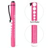 Pen Light RISEMART Medical Pen Light with Pupil Gauge and Ruler Pink-2