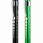 Pen Light 2 Pack Adjustable LED for Nurses Doctors Green Black 2‑9mm-0