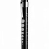 Pen Light 2 Pack Adjustable LED for Nurses Doctors Green Black 2‑9mm-5