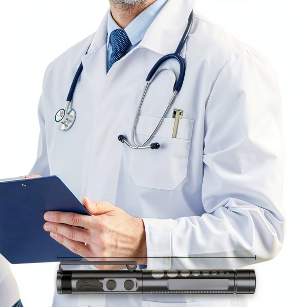 Pen Light for Nurse, Rechargeable LED Medical PenLight, Warm/Cool White & Stepless Dimming, Portable Medical PenLight for Nurse, Doctor, First Aid, EMT, Nursing,Nursing Student (Black)-5