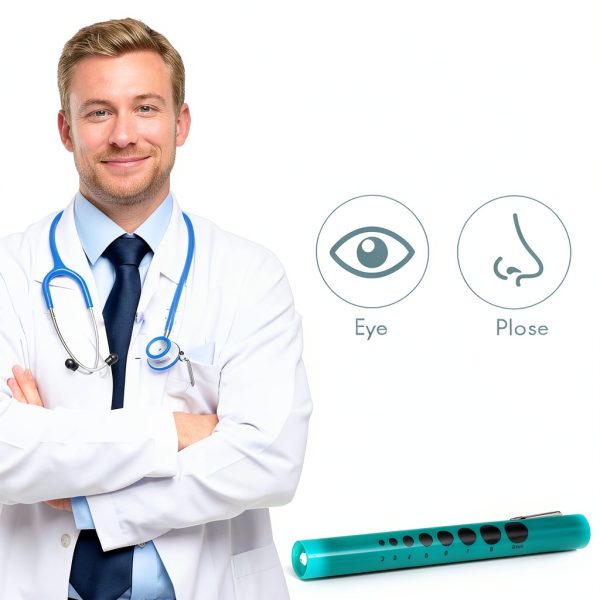 Novamedic 6 Pack Multi-Color Disposable LED Pen Light with Pupil Gauge, Medical Diagnostic Penlight for Doctors Nurses EMTs and Nursing Students-4